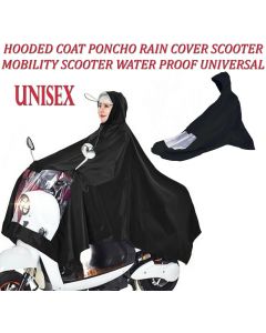 LTG PRO® Waterproof Mobility Scooter Bike Rain Suit Cover Mac Poncho Hooded Coat