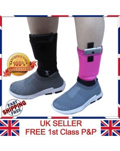 LTG PRO Concealed Ankle Leg Wallet Travel Clutch Pouch Passport Mobile Purse Bag