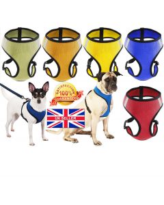 LTG Dog & Cat Pet Control Soft Mesh Harness Walk Collar Safety Strap Vest